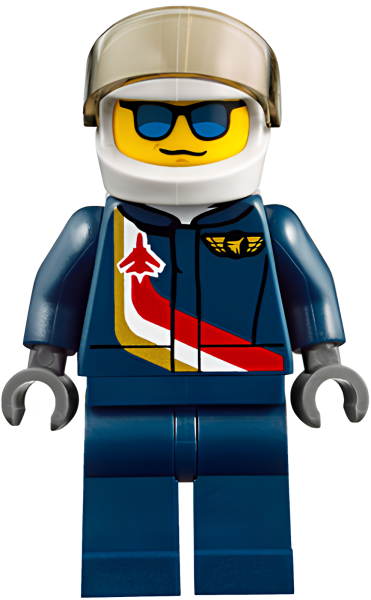 Минифигурка Lego Airshow Jet Pilot cty0841 U